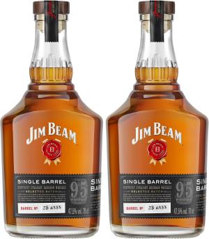 Jim Beam Single Barrel Craft Bourbon Whiskey 70 cl Pack of 2