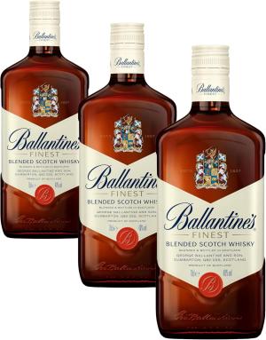 Ballantines Finest Blended Scotch Whisky 70 cl Pack of 3