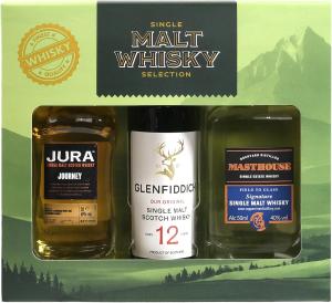 BESPOKE Malt Whisky Trio Selection Jura Glenfidditch Masthouse