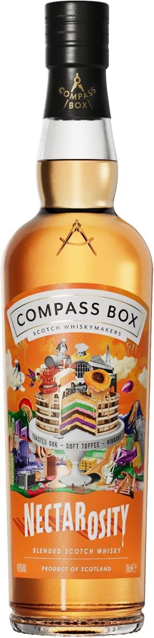 Compass Box Nectarosity Blended Scotch Whisky 46 ABV 1 x 70cl Bottles NonChill Filtered Natural Colour Honeyed Fruit Soft Toffee Matured in American Oak Whiskymakers of Scotland