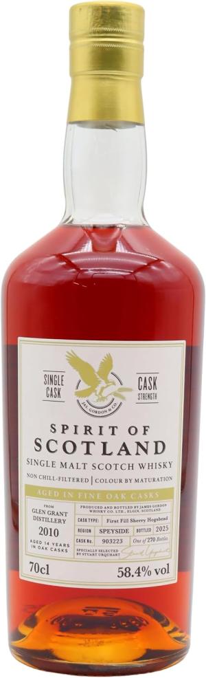 Glen Grant 14 year old Spirits Of Scotland Single Cask 903223 2010 Whisky 70cl 584 ABV
