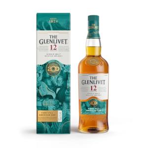 The Glenlivet 12 Year Old Single Malt Scotch Whisky Limited Edition Liquid with Bespoke Cask Finish 200 Year Anniversary Whisky with Giftbox 43 ABV 70CL Packaging May Vary