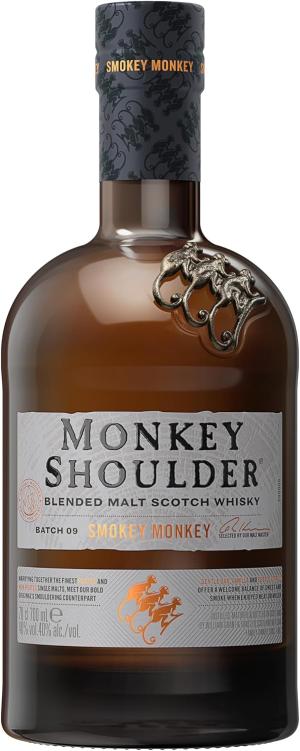 MONKEY SHOULDER Blended Malt Scotch Whisky Smokey Monkey Dry Peaty Creamy Sweetness Spice Small Batch Whisky Loved By Bartenders MultiAward Winning 40 ABV 70 cl