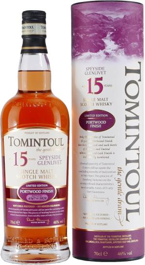 Tomintoul 46 Vol Portwood Single Malt Scotch Whisky 15 Year Old 70 cl TOMINTOULPORTWOOD1546706