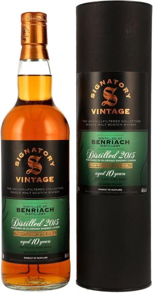 Benriach 10 Year Old Speyside Single Malt Whisky by Signatory Vintage