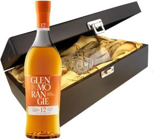 Glenmorangie 12 Year Old Whisky In Luxury Box With Crystal Glass Tumbler