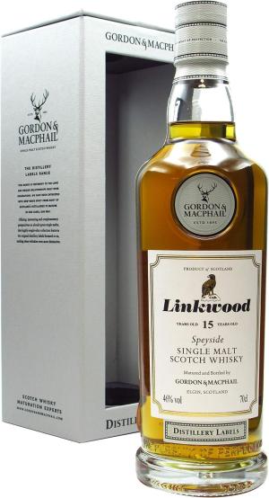 Linkwood Gordon MacPhail Distillery Labels 15 year old Whisky 70cl 46 ABV