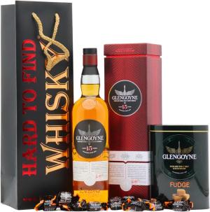 Glengoyne 15 year old Highland Single Malt Scotch Whisky 70cl 43 ABV Fudge Gift Set