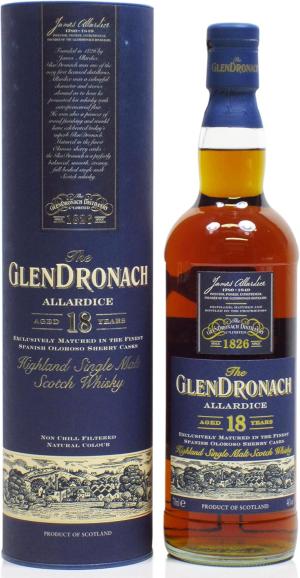 Glendronach Allardice 18 year old Whisky 70cl 46 ABV