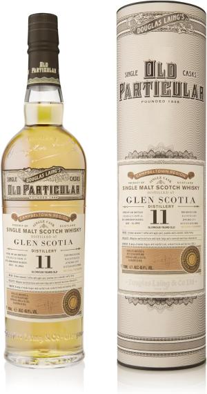 Old Particular Glen Scotia 11 Year Old Campbeltown Single Malt Scotch Whisky Rare Campbeltown Single Cask Bourbon Barrel NonChillFiltered Limited to 281 Bottles Distilled 2015 484 ABV 70cl