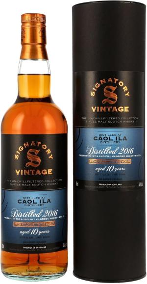 Caol Ila 10 Year Old Islay Single Malt Scotch Whisky by Signatory Vintage