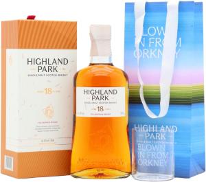 Highland Park 18 year old Single Malt Scotch Whisky 70cl 43 ABV Includes Branded Glass Gift Bag