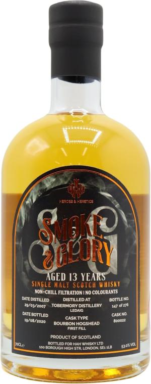 Ledaig Heroes Heretics Smoke Glory Single Cask 8000222007 13 year old Whisky 70cl 53 ABV