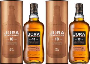 Jura Aged 10 Years Single Malt Scotch Whisky 700ml Pack of 2