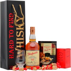 Glenfarclas 12 year old Highland Single Malt Scotch Whisky 70cl 43 ABV Fudge Gift Set