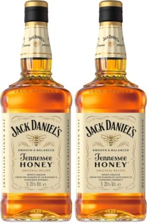 Jack Daniels Tennessee Honey 1L Pack of 2