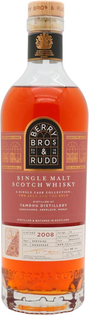 Tamdhu 18 year old Berry Bros Rudd The Auld And The Bold Single Cask 80000778 2008 Whisky 70cl 612 ABV