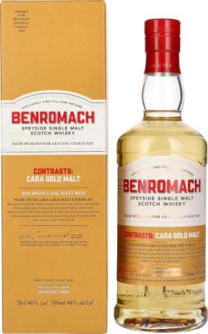 Benromach 11 year old Contrasts Cara Gold Speyside Single Malt Scotch 2010 Whisky 70cl 46 ABV