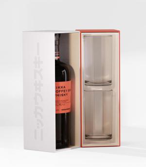 Nikka Coffey Malt Whisky 2 Highball Glass Gift Pack Japanese Grain Whisky 70cl 45 ABV
