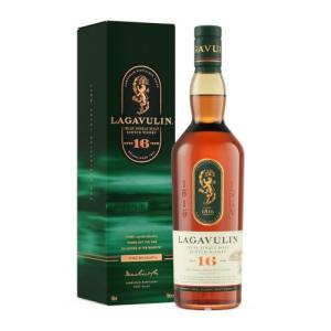 Lagavulin 16 Year Old Islay Single Malt Scotch Whisky 43 vol 70cl Smoky Intense PeatRich Sweet Salty Single Malt Aged in Oak Casks with Gift Box Packaging May Vary