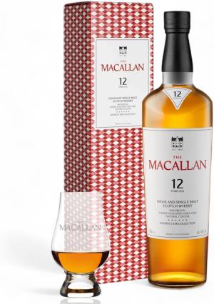 Macallan 12 Year Old Double Cask Whisky 70cl With Macallan Whisky Glass