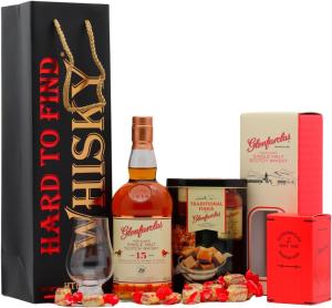 Glenfarclas 15 year old Highland Single Malt Scotch Whisky 70cl 46 ABV Fudge Gift Set