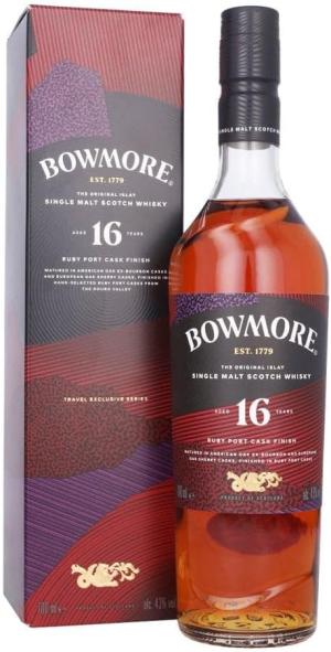Bowmore 16 Year Old Single Malt Scotch Whisky Ruby Port Cask Finish 70cl