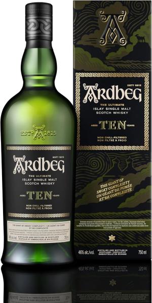 Ardbeg Ten Years Old Islay Single Malt Scotch Whisky Gift Box 70cl