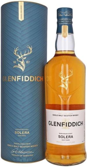 Glenfiddich Solera Vat Speyside Single Malt Scotch Whisky Warehouse Eight Travel Exclusive 1L 40 ABV