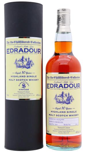 Edradour 10 year old Signatory Vintage The UnChillfiltered Collection Single Cask 234 2016 Whisky 70cl 46 ABV