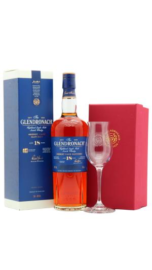 Glendronach 18 year old Highland Single Malt Scotch Whisky 70cl 46 ABV Includes Tasting Glass