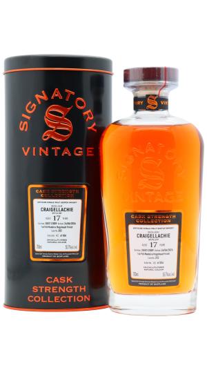 Craigellachie 17 year old Signatory Vintage Cask Strength Collection Single Cask 202 2009 Whisky 70cl 557 ABV