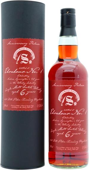 Edradour 6 year old No 1 Andrew Symingtons Anniversary PX Sherry Cask Single Malt Scotch Whisky 70cl 571 ABV