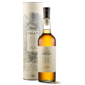 Oban 14 Years Old Single Malt Scotch Whisky 43 vol 70cl Sea Salt Oranges Sweetness Smoky Dryness Full Bodied Single Malt Whisky Perfect for Gifting