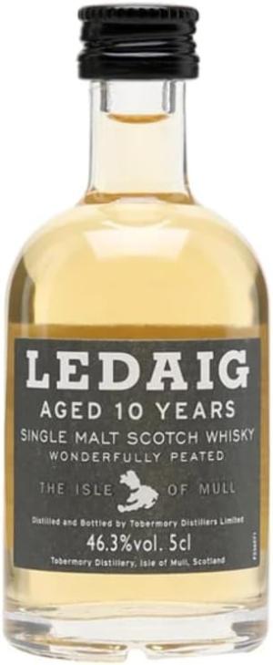 Ledaig 10 Year Old Single Malt Scotch Whisky 5cl 463 ABV Peppery Smoky and Malty Artisanal Whisky Hebridean peated Single Malt Whisky