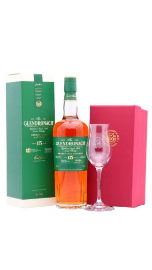 Glendronach 15 year old Highland Single Malt Scotch Whisky 70cl 46 ABV Includes Tasting Glass