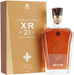 Personalised Johnnie Walker XR 21 Year Old Whisky Gift for Men Customised Engraved Whisky Bottle Scotch Whisky with Custom Engraving Gift Ideas for Birthday Xmas 75cl