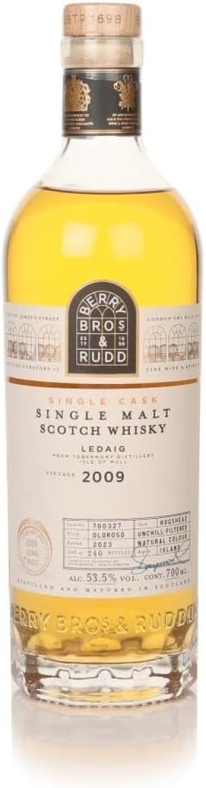 Ledaig 14 year old Berry Bros Rudd Single Cask 700327 2009 Whisky 70cl 535 ABV