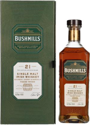 Bushmills 21 Years Old RARE Single Malt Irish Whiskey 46 Vol 07l in Giftbox