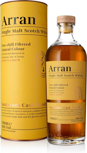 Arran Sauternes Cask Finish Single Malt Whisky 70cl 50 ABV Premium Single Malt Scotch Limited Edition Isle Of Arran