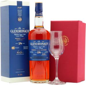 Glendronach 18 year old Highland Single Malt Scotch Whisky 70cl 46 ABV Includes Tasting Glass