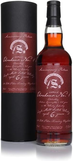 Edradour 6 year old No 1 Andrew Symingtons Anniversary PX Sherry Cask Single Malt Scotch Whisky 70cl 571 ABV