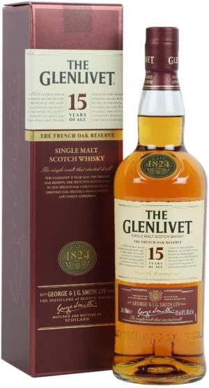 Personalised Glenlivet 15 Year Old Whisky Gift for Men Customised Engraved Whisky Bottle Glenlivet 15 with Custom Engraving Gift Ideas for Birthday Xmas Anniversary 70cl