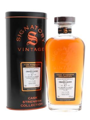 Craigellachie 2009 17 Year Old Signatory Cask Strength 202 Speyside Whisky