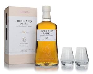 Highland Park 12 Year Old 2x Glasses Pack Single Malt Whisky