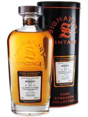 Benriach 2015 11 Year Old Signatory Cask Strength 103 FF Amontilado HHD Finish 586 70cl