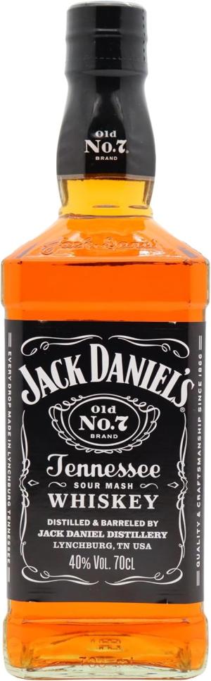 Jack Daniels Old No 7 Tennessee Whiskey 70cl 40 ABV Old Bottling