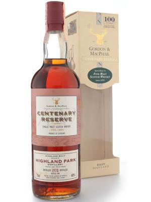 Highland Park 1970 Gordon and MacPhail Centenary Reserve b1995 40 70cl