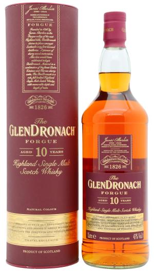 Glendronach 10 year old Forgue Single Malt Scotch Whisky 100cl 43 ABV 1 Litre