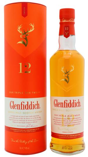 Glenfiddich 12 year old Triple Oak Single Malt Scotch Whisky 70cl 40 ABV